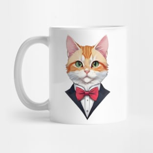 Fancy Cat with Bowtie no.14 Mug